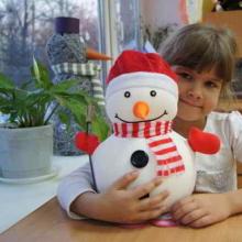 Махровые снеговики своими руками или как сделать новогодние сувениры для друзей Из чего сделать маленького снеговика
