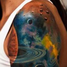 Space tattoo - meaning and designs for girls and men