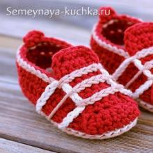 Crochet summer booties for girls: master class with photos and videos